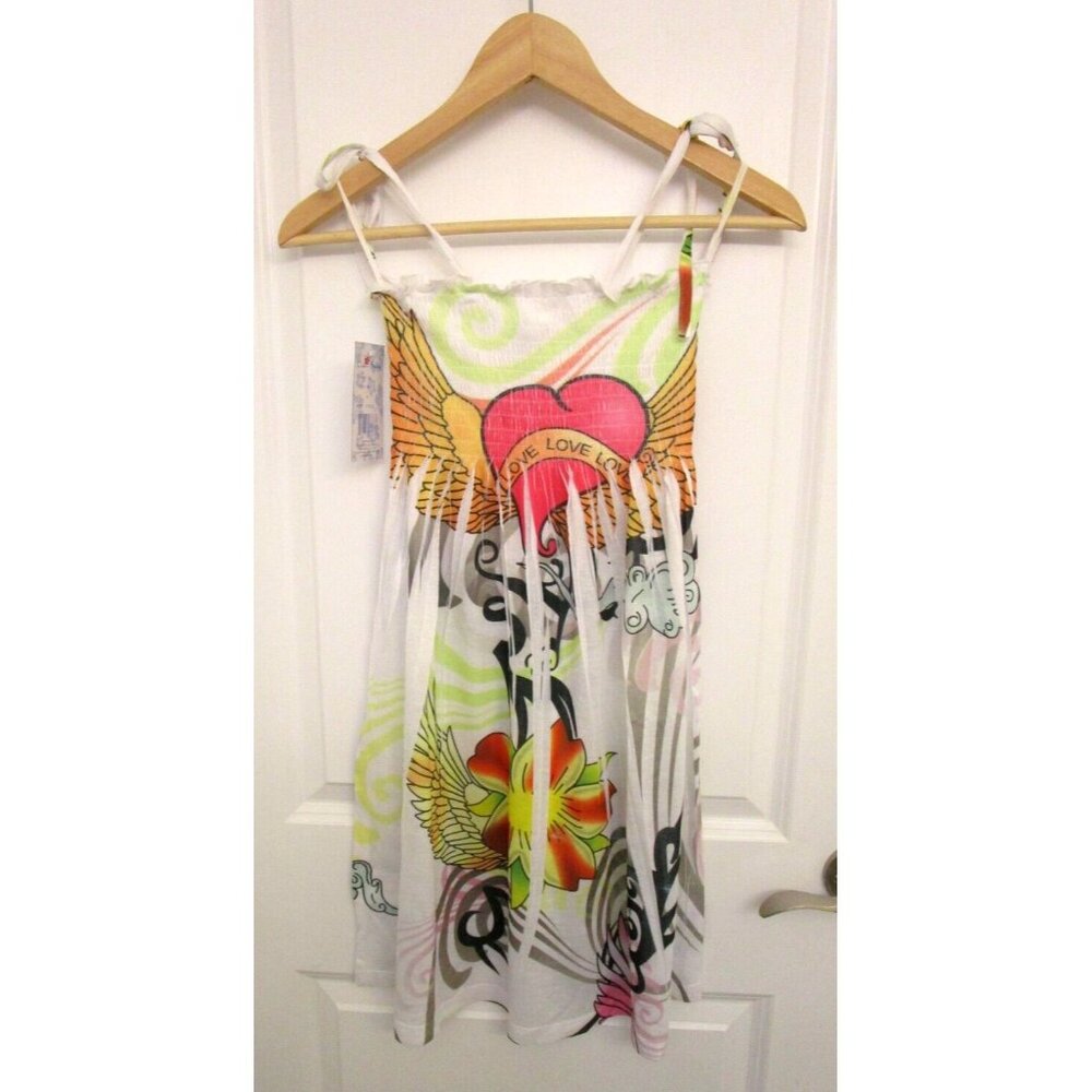 OCEAN BREEZE Women/Girl/Teen Summer Dress - Stretchy/Knee Length Size Medium NWT - Picture 10 of 13